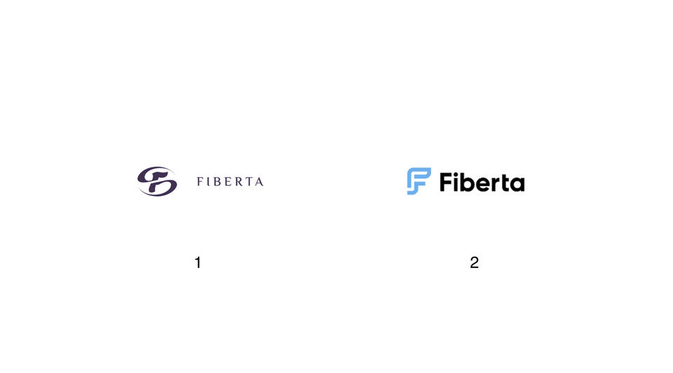 Fiberta logo senas ir naujas